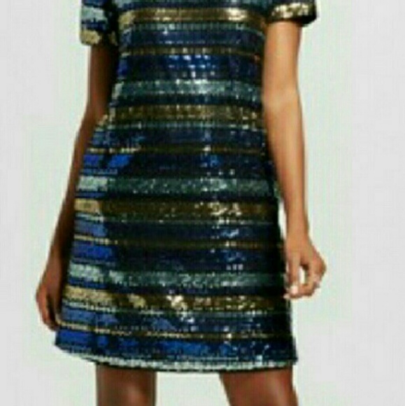 COPY - ISANI FOR TARGET STRIPED SEQUINED TSHIRT DRESS NWT - Picture 2 of 4